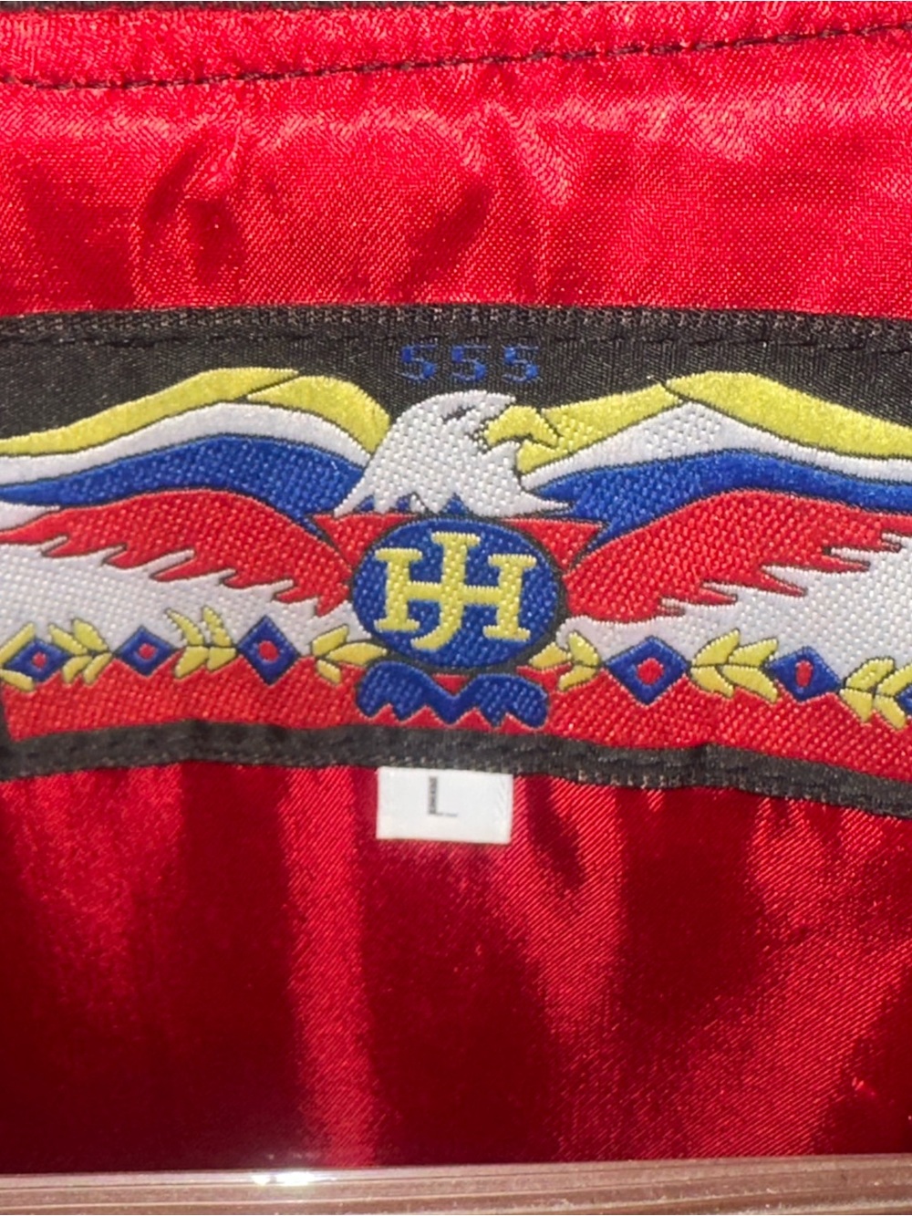 VTG Jeff Hamilton NFL All Team Helmet Patch Jacket Bomber Black Mens Large RARE - Picture 4 of 5